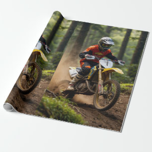 Papel De Presente Moto-xing - Motocross Racers