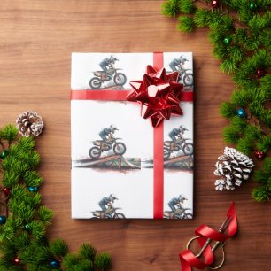 Papel De Presente Motobike Birthday Bash