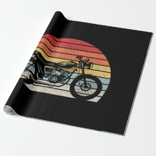 Papel De Presente Motocicleta Retro Vintage