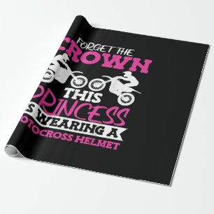 Papel De Presente Motocross Dirt Bike Girl