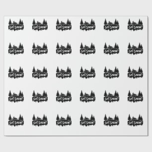 Papel De Presente Movimentação de neve - Tem neve