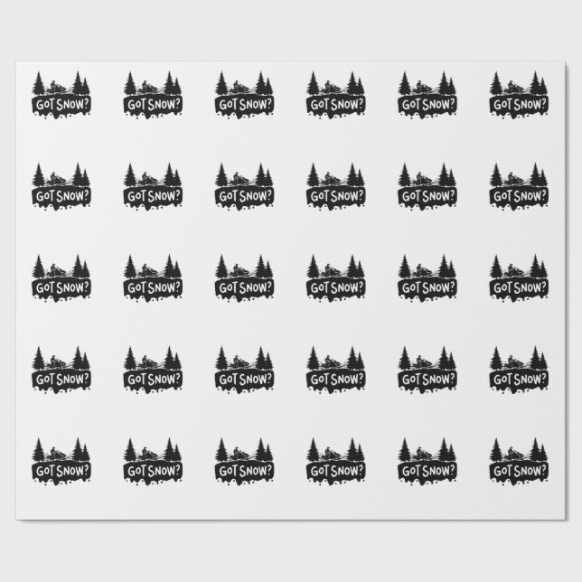 Papel De Presente Movimentação de neve - Tem neve (Aberto)
