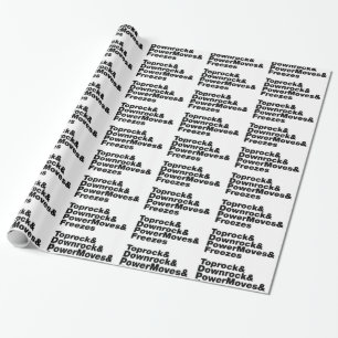 Papel De Presente Movimentações em Interrupção (Breakdancing)