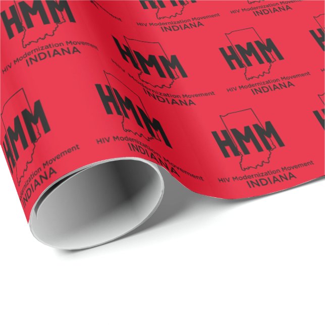Papel De Presente Movimento de Modernização do HIV Indiana (Ponta do rolo)