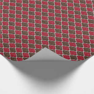 Papel De Presente MQF Sequins-Chocolate-Cherry-GIFT WRAP