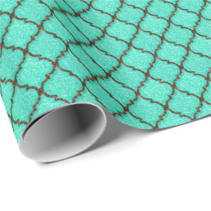 Papel De Presente MQF Sequins-Mint-Chocolate-GIFT WRAP