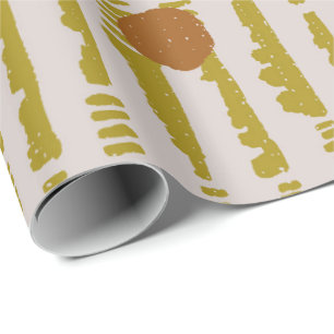 Papel De Presente Mudcloth abstrato moderno Soala geométrico círculo