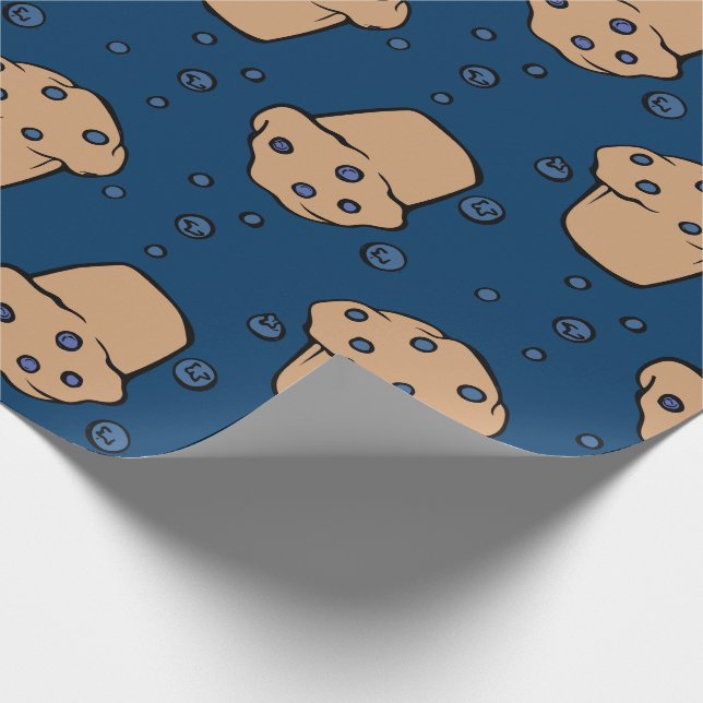 Papel De Presente Muffins de mirtilo (Ponta)