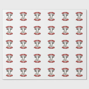 Papel De Presente Muito Legal Para Vaca Camisa Divertida De Vaca Vin
