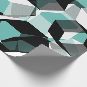 Papel De Presente Muitos hexágonos com partes incolores, em teia cla