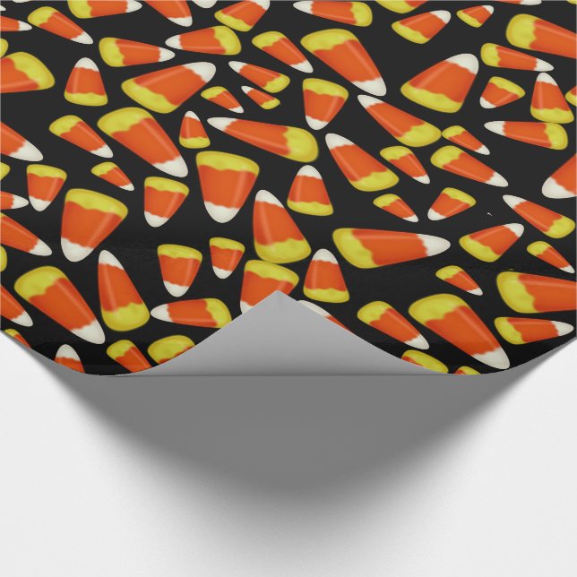 Papel De Presente Muitos Milhos de Halloween (Ponta)