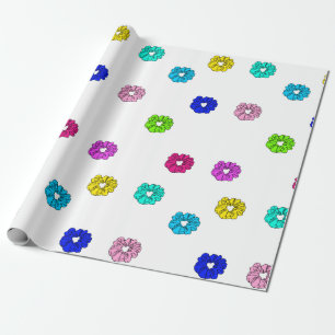 Papel De Presente Muitos Scrunchies VSCO Girl