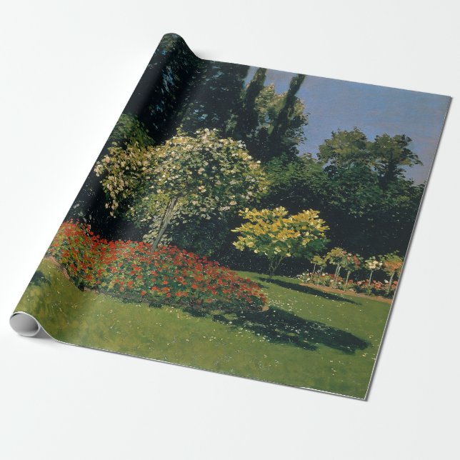 Papel De Presente Mulher no Jardim - Claude Monet (Desenrolado)