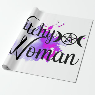 Papel De Presente Mulher Testemunha Watercolor