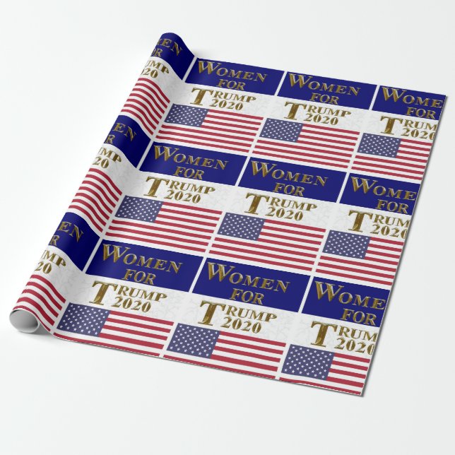 PAPEL DE PRESENTE MULHERES PARA TRUMP 2020 (Desenrolado)