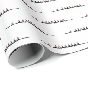 Papel De Presente Mulheres Santa Hat Rowers Equipe nº 4