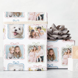 Papel De Presente Multi Photo Christmas Gift
