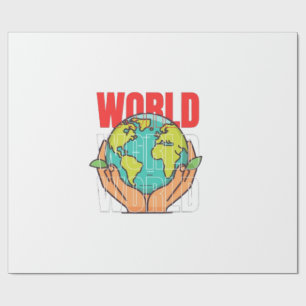 Papel De Presente Mundo – Design de Globo de Aventura de Viagem