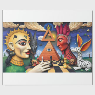 Papel De Presente Mundo Surreal de Ulysses