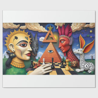 Papel De Presente Mundo Surreal de Ulysses