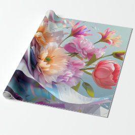 Papel De Presente Murmurios de Pétalas