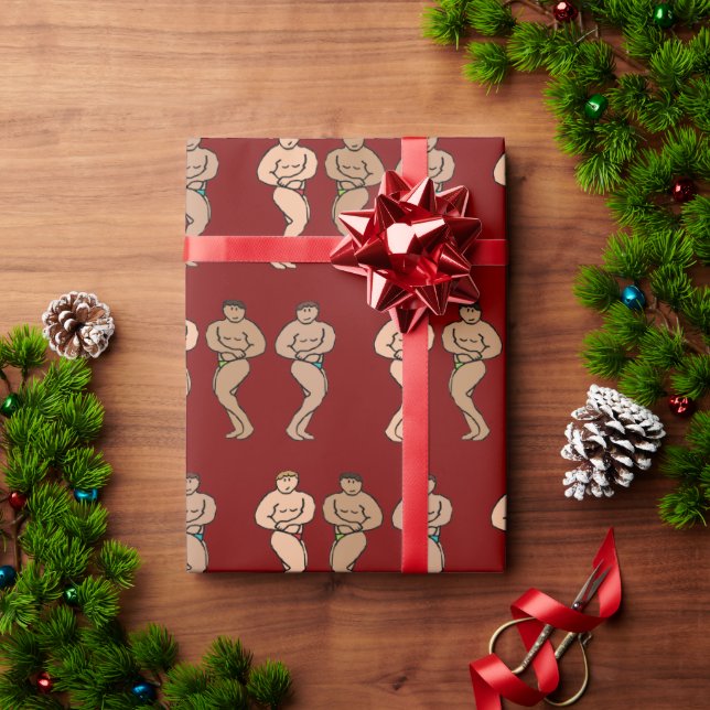 Papel De Presente Musculação (Presente de Natal)