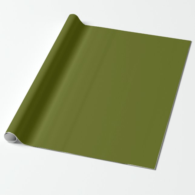 Papel De Presente Musgo Verde (Desenrolado)