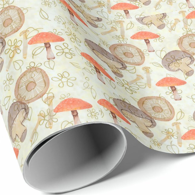 Papel De Presente Mushroom Wrapping Paper (Criador carregado)