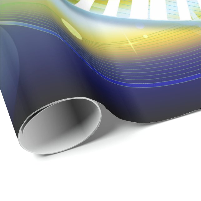 Papel De Presente Music 1 Wraping Paper (Ponta do rolo)