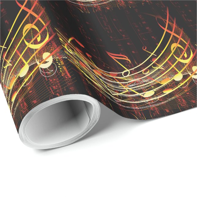 Papel De Presente Music 4 Wraping Paper (Ponta do rolo)