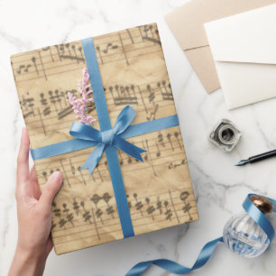 Papel De Presente Música Antiga