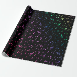 Papel De Presente música, musical, nota, melodia, preto, som, clave,