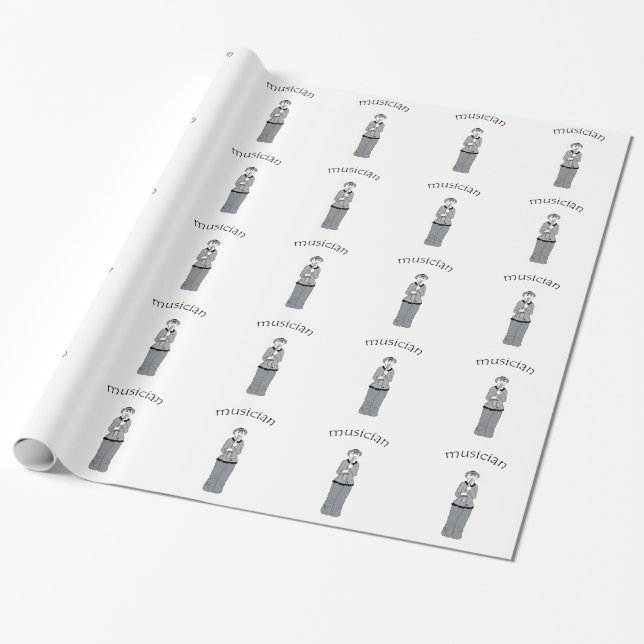 Papel De Presente músico (Desenrolado)
