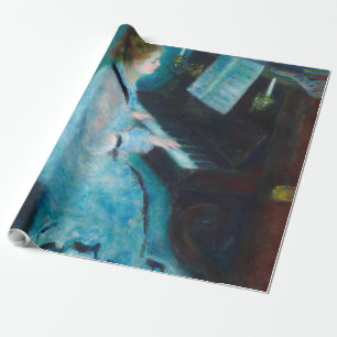 Papel De Presente Musico de Piano Renoir Woman