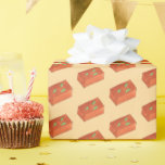 Papel De Presente Mysore Pak, confeitaria indiana de Sweets<br><div class="desc">A ilustração mostra um marcador original de mysore pak, um doce-de-índia-manteiga (mithai), preparado a partir de ghee, Sugar, Cardamom e farinha de grama. Mysore pak é frequentemente servido em festivais, casamentos e chás de fraldas no sul da Índia. Esta design de comida também está disponível em outros produtos. Outras ilustrações...</div>