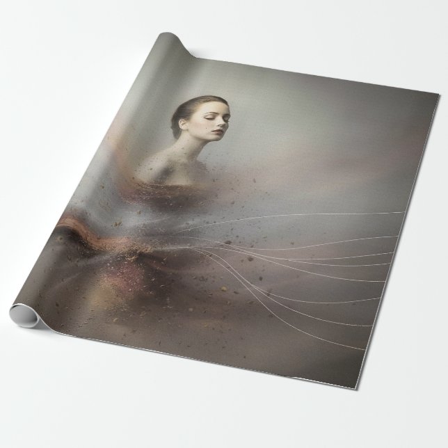 Papel De Presente Mysterious Woman (Desenrolado)