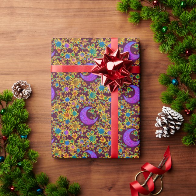 Papel De Presente Mystic Moon Alchemy (Presente de Natal)