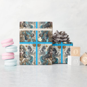 Papel De Presente "Mythic Oceanus"