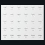Papel De Presente Na minha era de noiva adicionar nome data doivado<br><div class="desc">desenho</div>