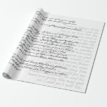 Papel De Presente Na moda de Texto Manuscrito Moderno Personalizado<br><div class="desc">Folha de Na moda de Texto Manuscrito Personalizado em preto e branco,  com 2 blocos de texto personalizados,  personalizável em qualquer cor,  um papel elegante de embrulho para seu casamento,  graduação e festa de pijama e uma ideia perfeita de presente para escritores,  editores,  professores,  bibliotecários e amantes de livros.</div>