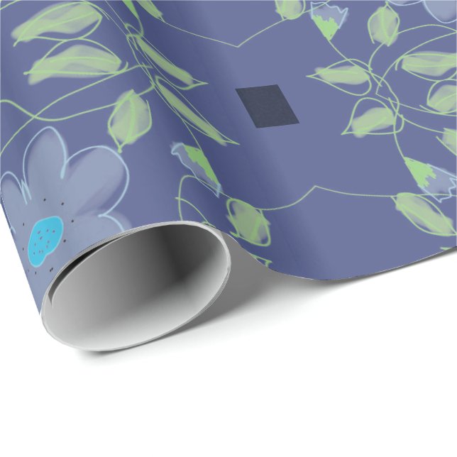 Papel De Presente Na moda Floral Designer Gift Wrap (Ponta do rolo)