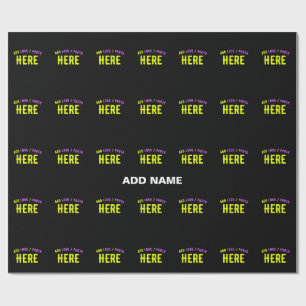PAPEL DE PRESENTE NA MODA MODERNO PERSONALIZÁVEL NEGRO VERIFICADO CO