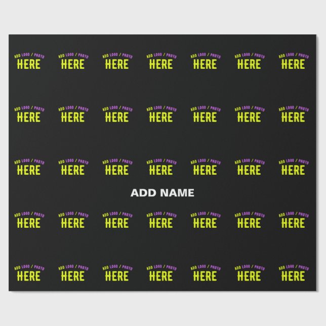 PAPEL DE PRESENTE NA MODA MODERNO PERSONALIZÁVEL NEGRO VERIFICADO CO (Aberto)