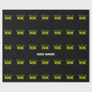 PAPEL DE PRESENTE NA MODA MODERNO PERSONALIZÁVEL NEGRO VERIFICADO CO