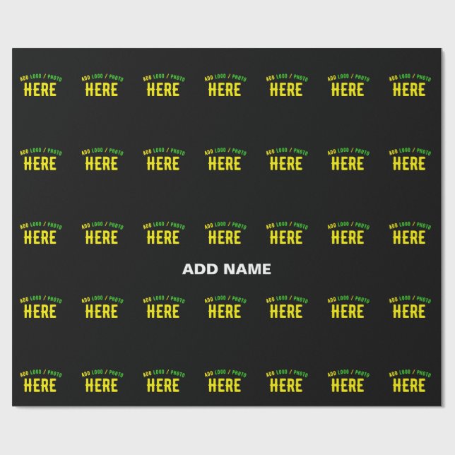 PAPEL DE PRESENTE NA MODA MODERNO PERSONALIZÁVEL NEGRO VERIFICADO CO (Aberto)