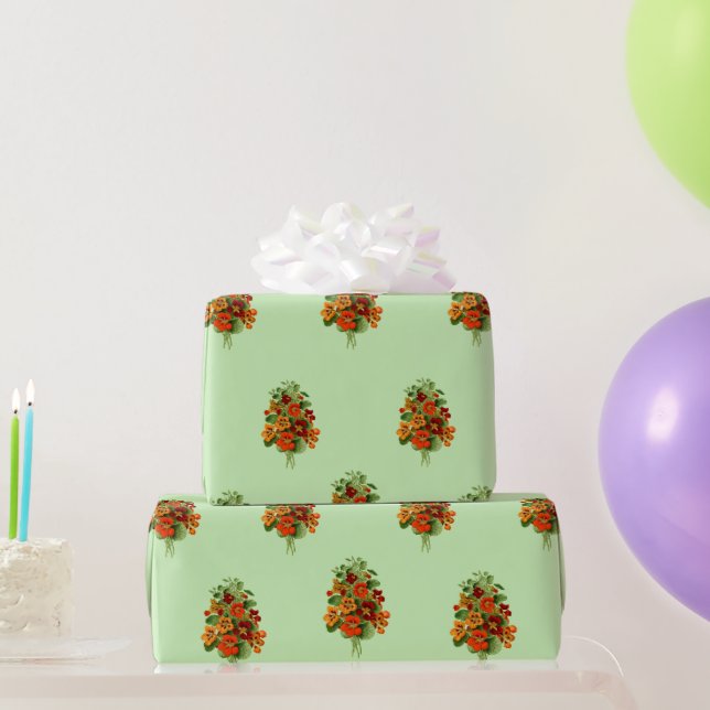 Papel De Presente Na moda Nasturtium Wraping Paper (Presentes para festas)