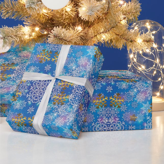 Papel De Presente Na moda Snowflakes (Feriados)