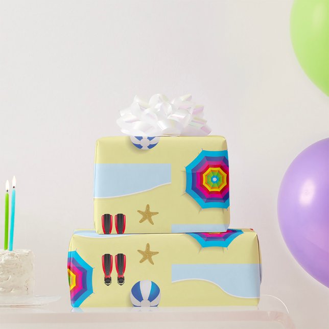 Papel De Presente Na Praia (Criador carregado)