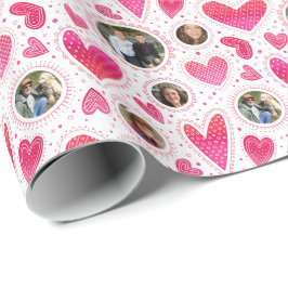 Papel De Presente Namorados Personalizado de Corações Perdidos