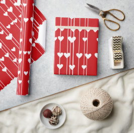 Papel De Presente Namorados Red White Love minimalis